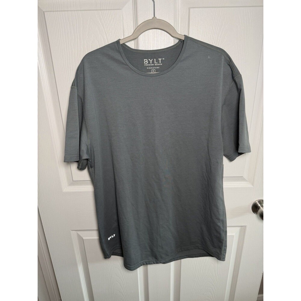 BYLT Drop Cut Lux T-Shirt Gray Men’s Premium Basics NWT XL